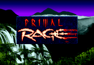 Заставка игры Primal Rage